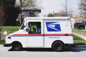 A maill carrier van